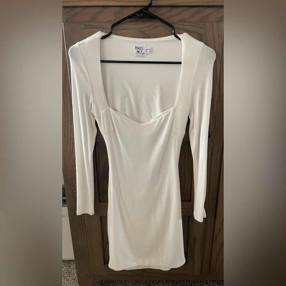 Princess Polly White mini Dress Size 2